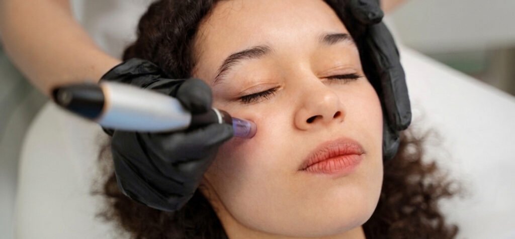 Microneedling Gesichtsbehandlung bei MA Beauty in Wettingen zur Hauterneuerung und Verfeinerung des Hautbildes